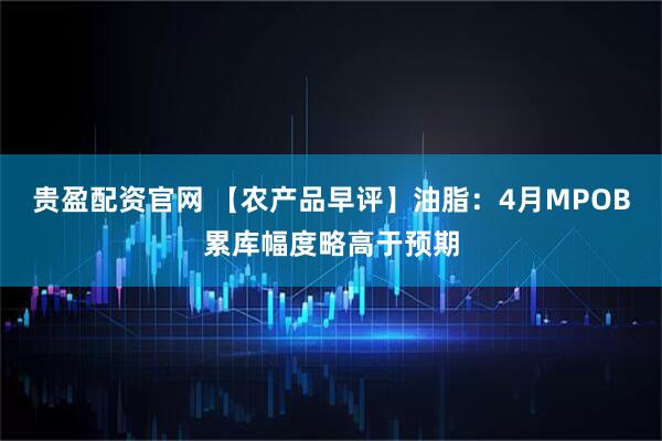 贵盈配资官网 【农产品早评】油脂：4月MPOB累库幅度略高于预期